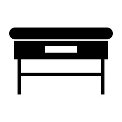 black and white table