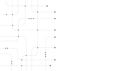 Abstract digital background. Technology background with crossed lines and dots.