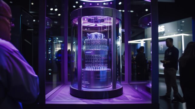 At the 2020 Consumer Electronics Show in Las Vegas, Nevada, IBM Q System One, a quantum computer, was on display.