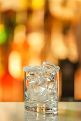 Cocktail with coconut and pineapple