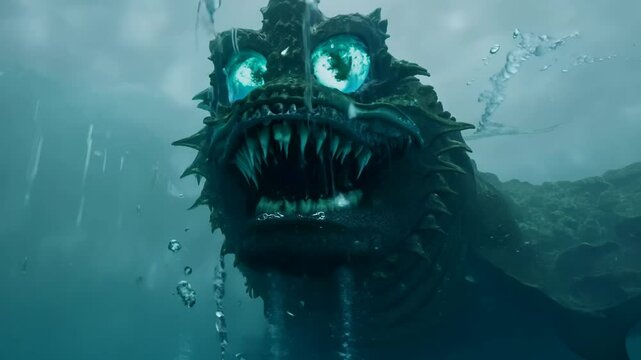dragon in the water