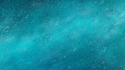 Deep Turquoise Blue Abstract Textured Background with Sparkling Particles