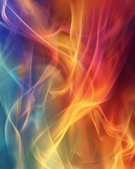 Fototapeta premium Colorful abstract art in various hues.