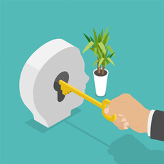 3D Isometric Flat Vector Illustration of Psychotherapy, Exploring the Concept of Therapy, In-depth Analysis