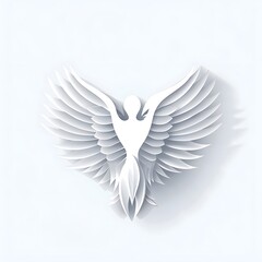 Fototapeta premium Elegant Abstract Angel Wings Illustration
