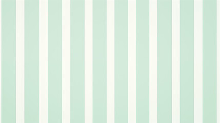 Mint Green and White Vertical Stripes Pastel Pattern