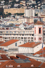 Panorama of city of Nice, France