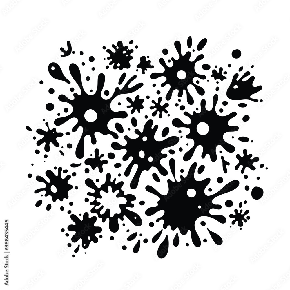 Poster liquid shapes, frames with uneven wavy edge set, composition. water, fluid, paint, puddle, stain, ro