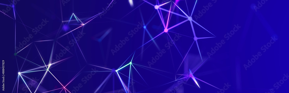 Poster abstract digital communication points. technological background. network connection structure. color