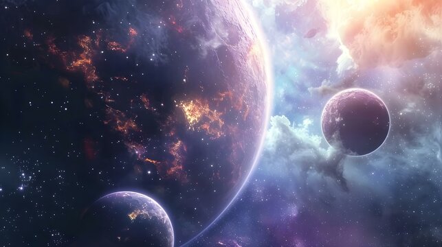 Scenes from an interstellar galaxy - Animated illustration