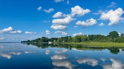lake and clouds