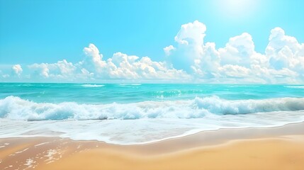 Obraz premium Beautiful beach and sea in the summer season