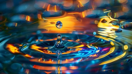 Liquid Luminescence: Captivating Light Effects on Water