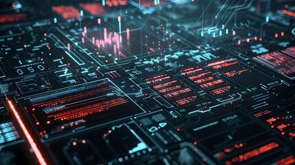 Concept of a large language model with digital elements