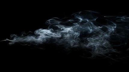 Obraz premium Smoke on black background
