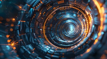 Spiral technology concept background