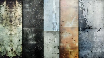 Vintage grunge texture overlays pack