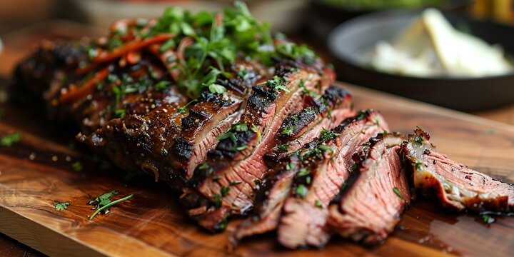 Santa Maria Tri-Tip on the table