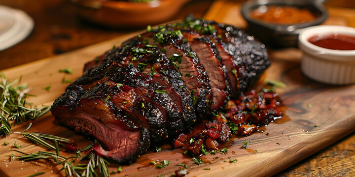 Santa Maria Tri-Tip on the table