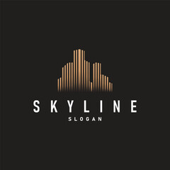 Building Real Estate Apartment Construction Logo, Elegant Premium Rustic Monogram Vector Design