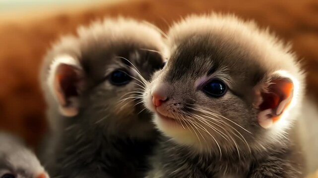 two ferrets