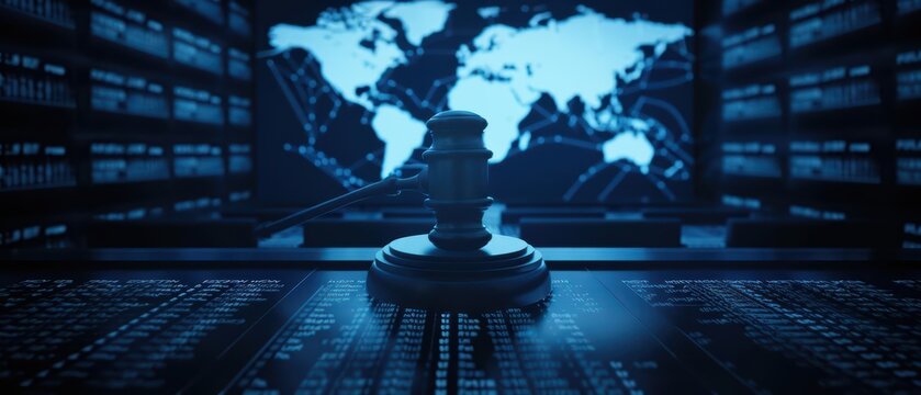 In the international law banner