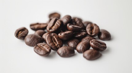 Fototapeta premium High quality coffee beans to emphasize the use of specialty beans. generative ai