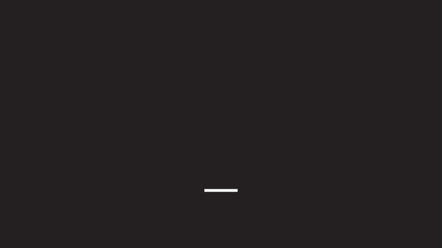 Animated statistics bar decreasing icon, simple motion graphics with black background