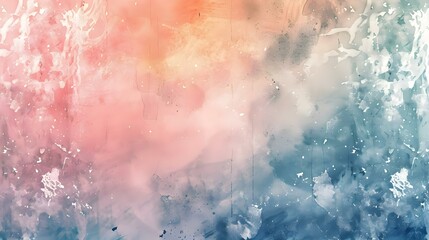 Abstract background with pastel watercolor washes