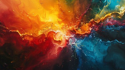 Fototapeta premium Abstract Swirling Colors