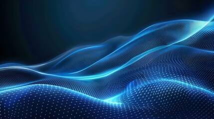 Beautiful abstract wave technology background