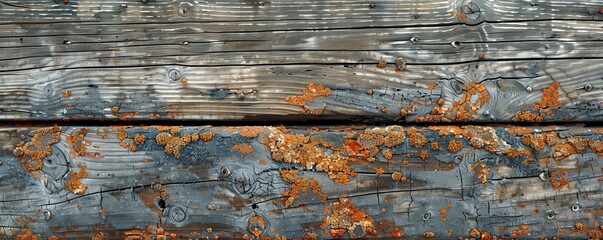 Weathered wooden planks with character