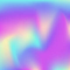 Hologram Texture. Pink Soft Background. Pop Glitch. Pearlescent Gradient. Holographic Gradient. Shiny Creative Template. Trendy Flyer. Graphic Cover. Purple Hologram Texture