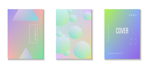 Holographic Shape. Hipster Placard. Digital Poster. Aesthetic Radial Template. Violet Texture Gradient Set. Abstract Poster. Grainy Minimal Background. Purple Holographic Shape