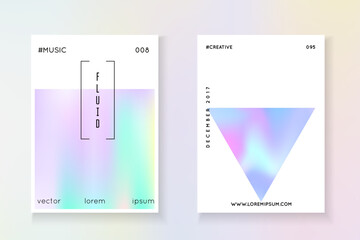 Holograph Fluid. Isolated Prism Template. Violet Pearlescent Paper. Gradient Shape. Digital Design. Plastic Effect. Geometry Mesh. Purple Holograph Fluid