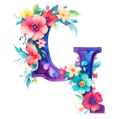 letter g frame with flowers
