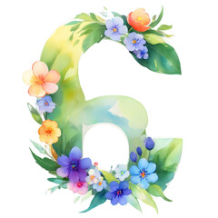letter g frame with flowers