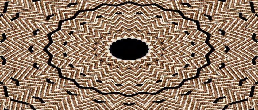 Dynamically animated neon 3d kaleidoscope. Background 4k geometric seamless pattern shape herringbone geometric shapes mirror mixture liquid multi color.