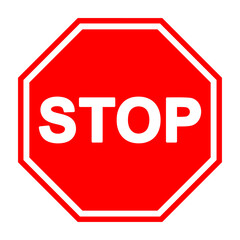 stop sign is prohibited, Stop traffic sign, red vector illustration for apps and webdesign, Wall Red Stop Sign Vector illustration EPS10 printable design.