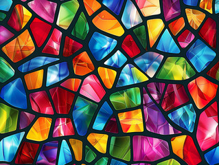 A colorful, abstract painting of leaves and flowers, generative ai image.