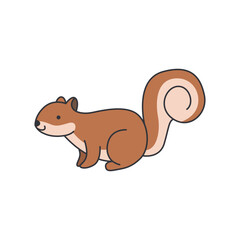cute squirrel illustration