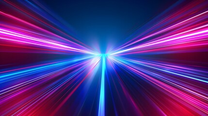 Vector abstract light lines in high speed technology