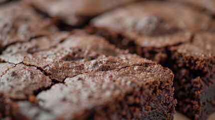 Brownies midslice, with rich, fudgy texture and gooey chocolate chunks creating a decadent and indulgent burst