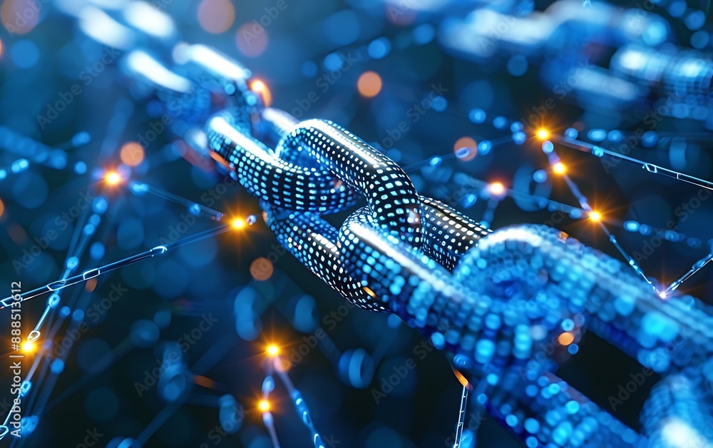 Poster digital chain: blockchain technology and network security