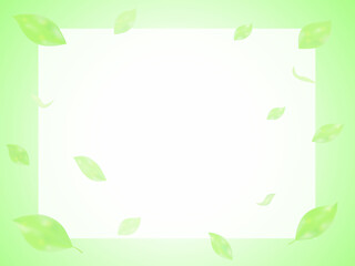 葉っぱの背景フレーム
