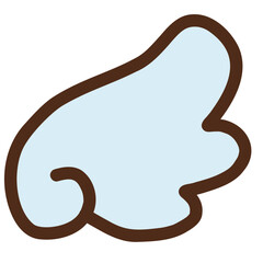 手描きの天使の翼