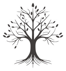 logo symbol tree silhouette