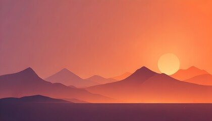 Light Dark Clear Plain Warm Vibrant Orange Red Yellow Background Backdrop Texture Paint Color Sunset