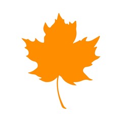 Leaf clip art design on plain white transparent isolated background for card, shirt, hoodie, sweatshirt, apparel, tag, mug, icon, poster or badge