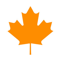 Leaf clip art design on plain white transparent isolated background for card, shirt, hoodie, sweatshirt, apparel, tag, mug, icon, poster or badge